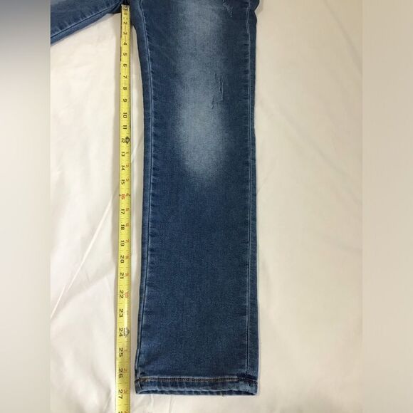 Desigual Straight Leg Distressed Jeans Denim Blue Size 28 - Picture 7 of 15